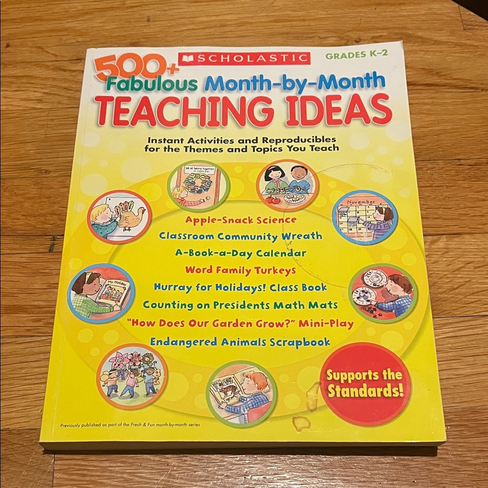 Scholastic Teaching Ideas Book - Vibrant Yellow and Red